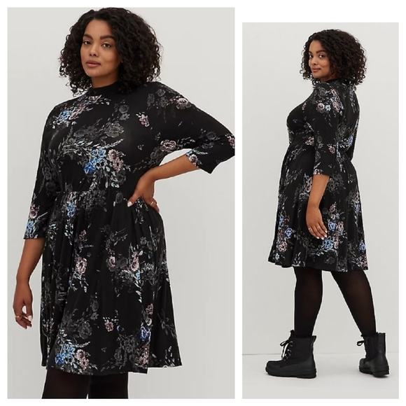 torrid Dresses & Skirts - Torrid Black Floral Dress